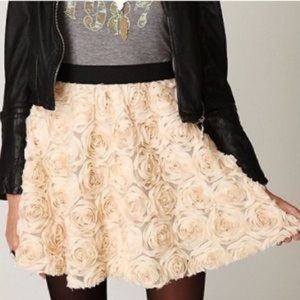 Free People rosette mini skirt